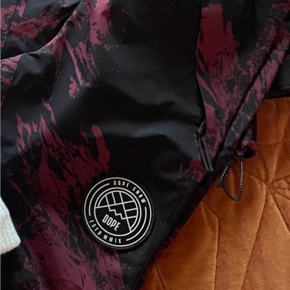 Dope snow shell pants burgundy xs - Picture 2 of 6